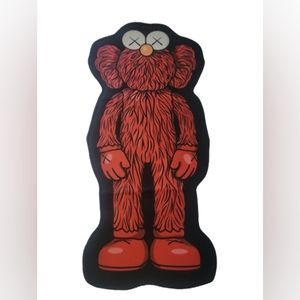 KAWS sesame street collab throw rug
